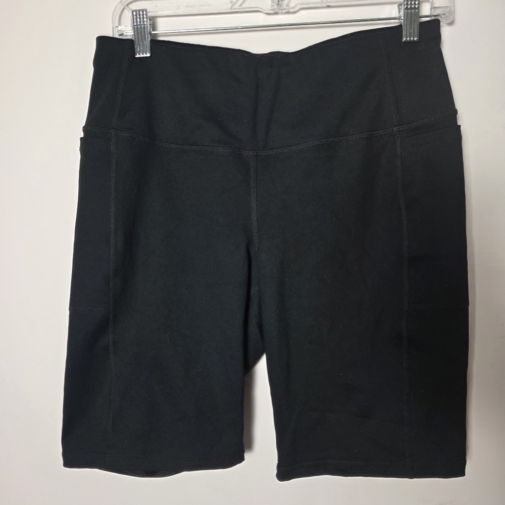 Torrid TRU Black Bike Shorts Size 0X High Rise Activewear Pocket Leggings Plus